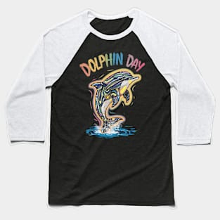 Dolphin Day Baseball T-Shirt